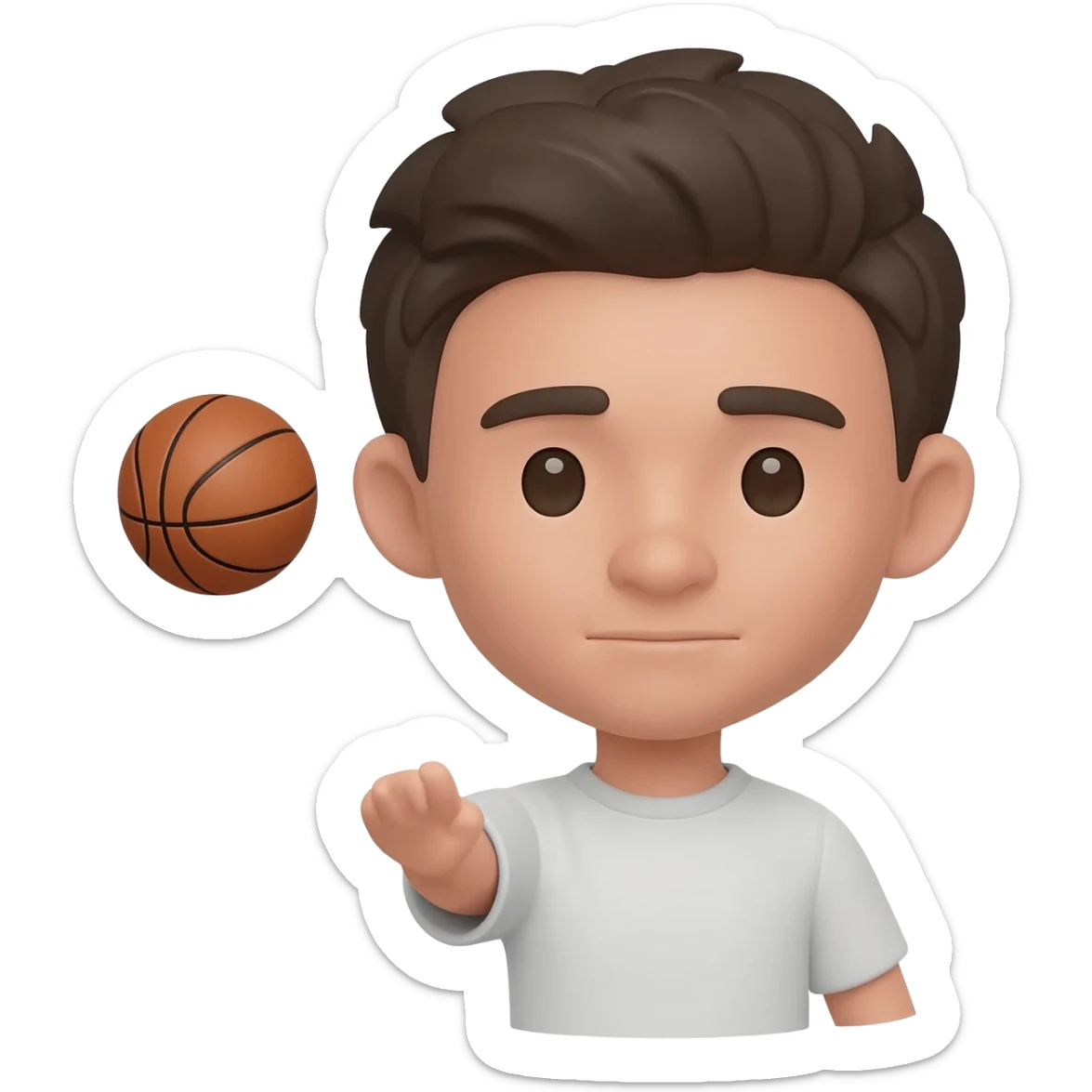 Emoji throwing makk balla sign my drill sticker