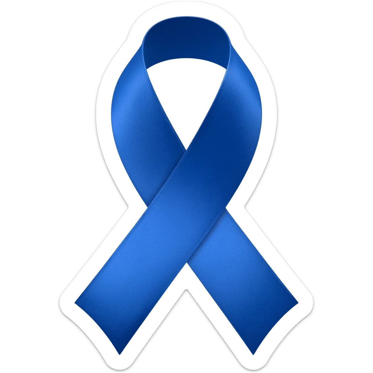 Medium Blue ribbon sticker