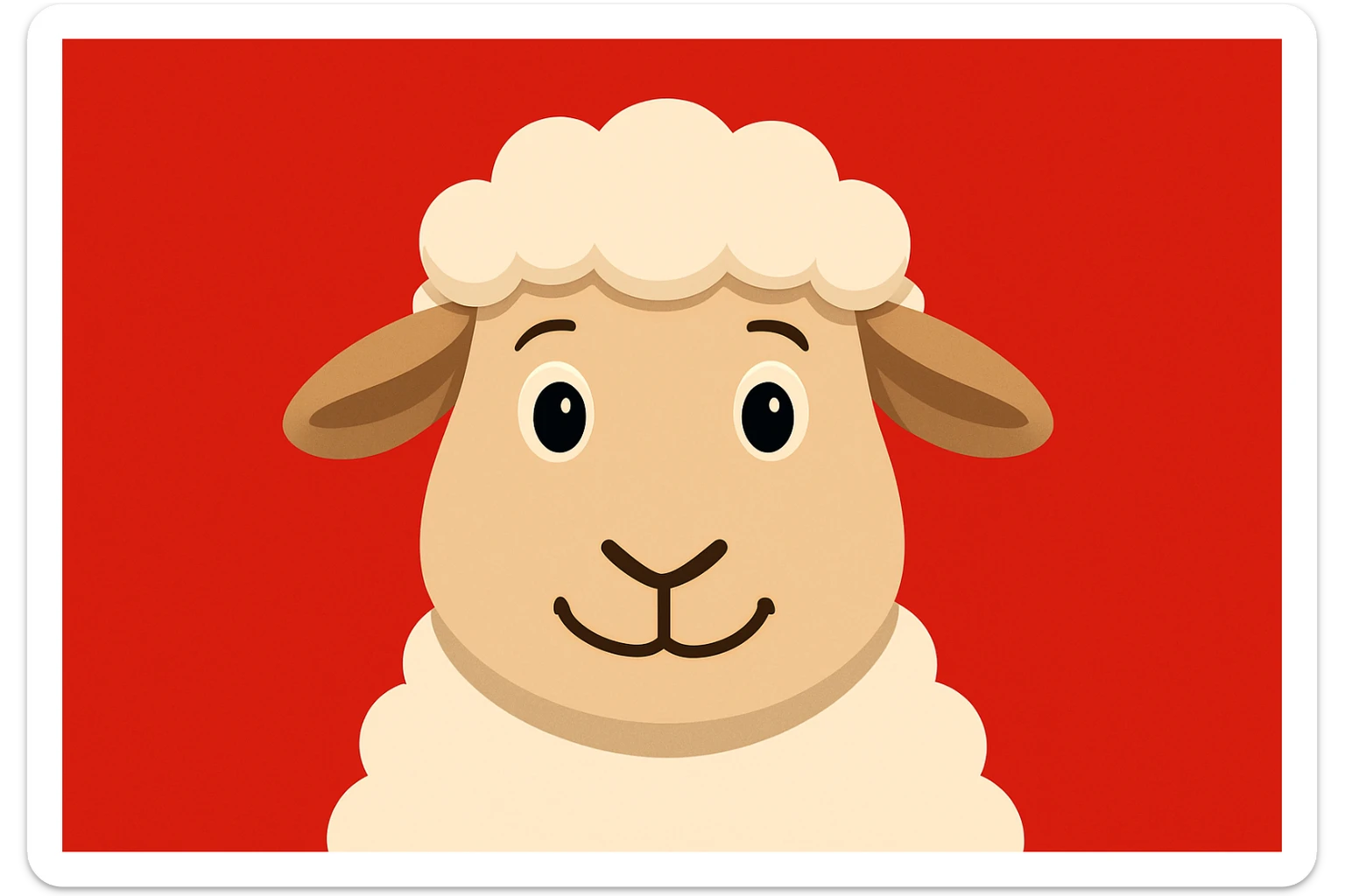 Huddi shu ko'rinishda odam o'rniga qo'yni qo'yib ber va dumaloq shakli bo'lmasin sticker