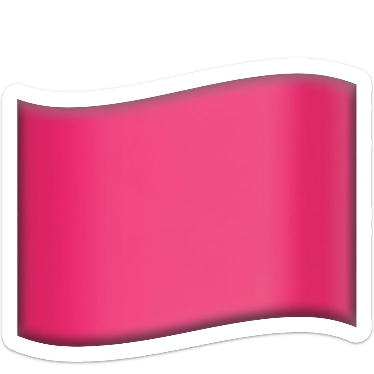 Pink flag sticker