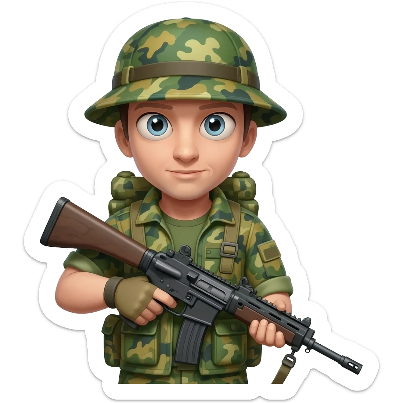 Green hunting sticker