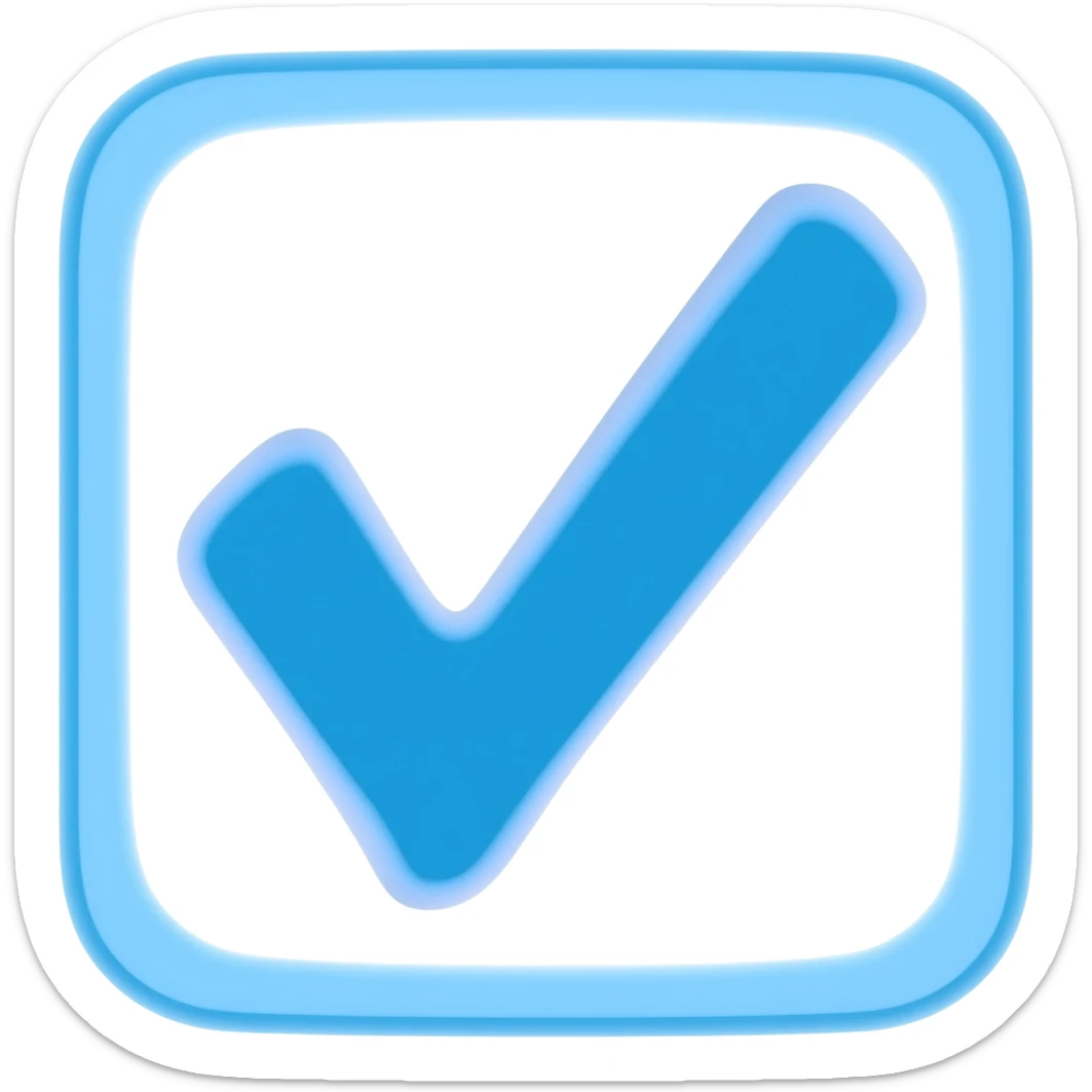 Verificado azul palomita sticker