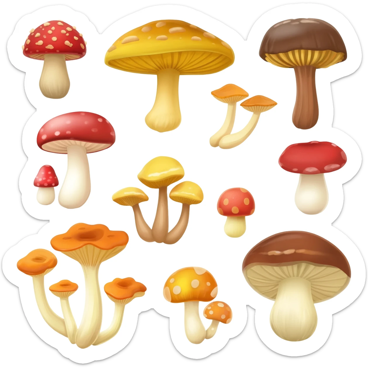 mushrooms sticker