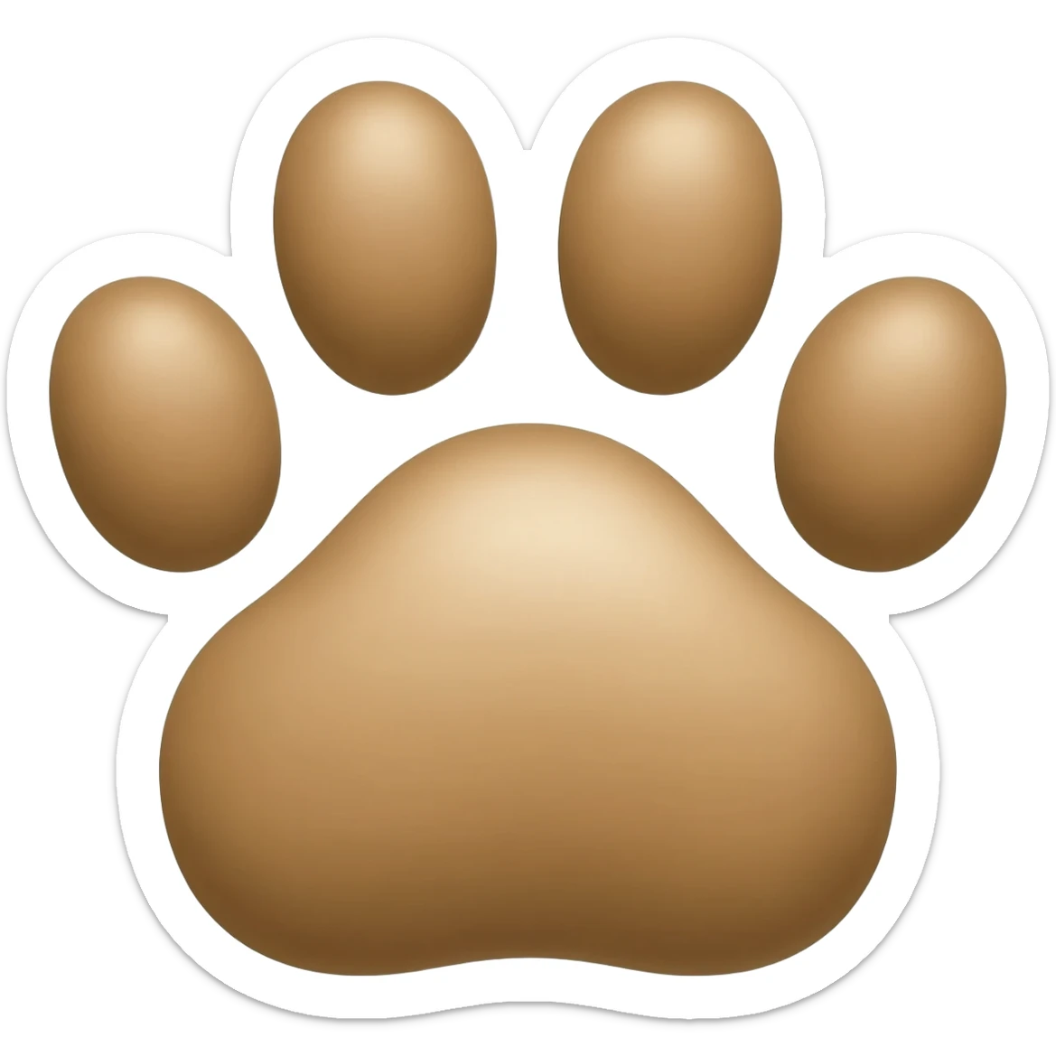 deux empreintes de chien sticker