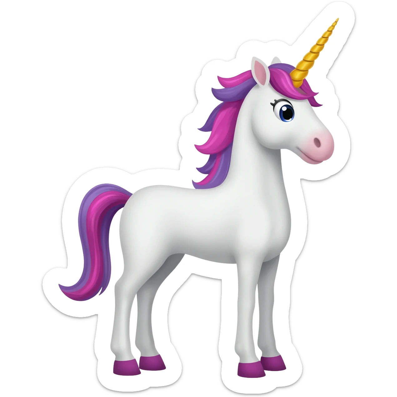 unicorn and poop sticker