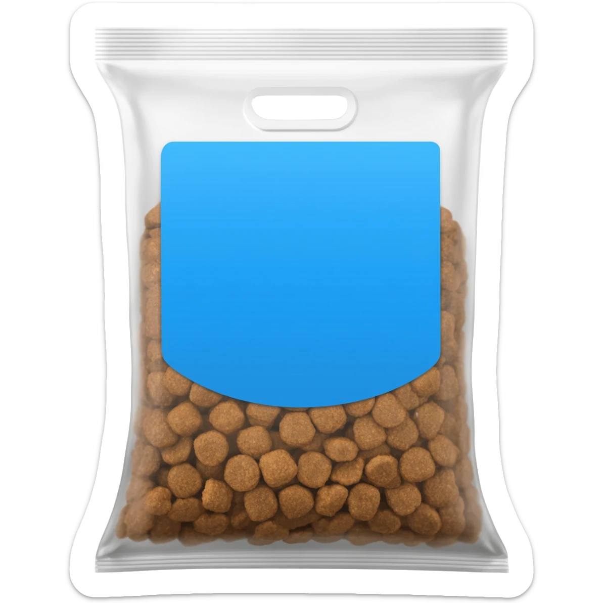 dog food in a bag dog food in a commercial bag sticker