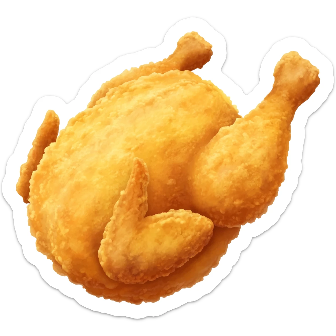 Fried chicken sticker