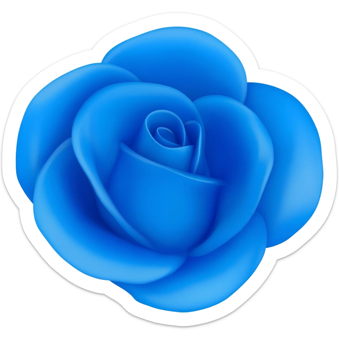 uma rosa da cor azul sticker