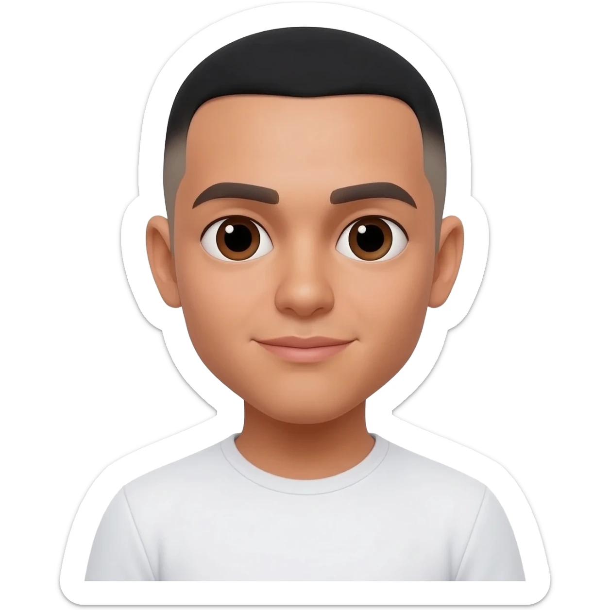 Mexican man fade hair cut 25 year old  sticker