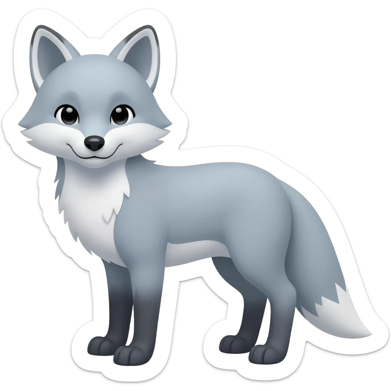 Silver Fox sticker