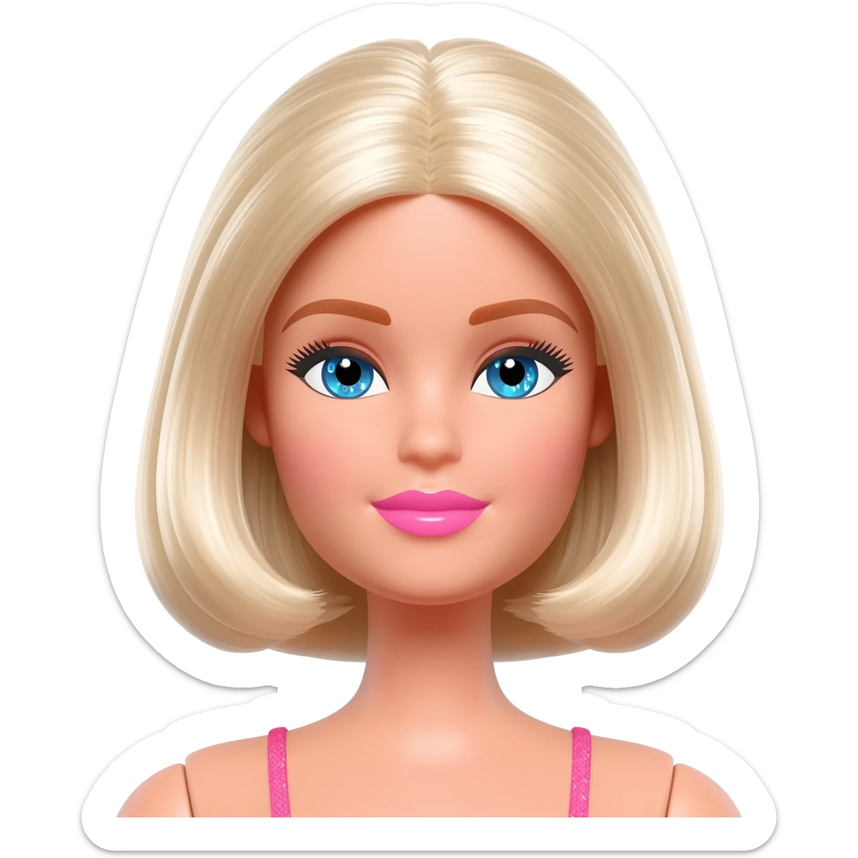 Barbie Doll Face sticker