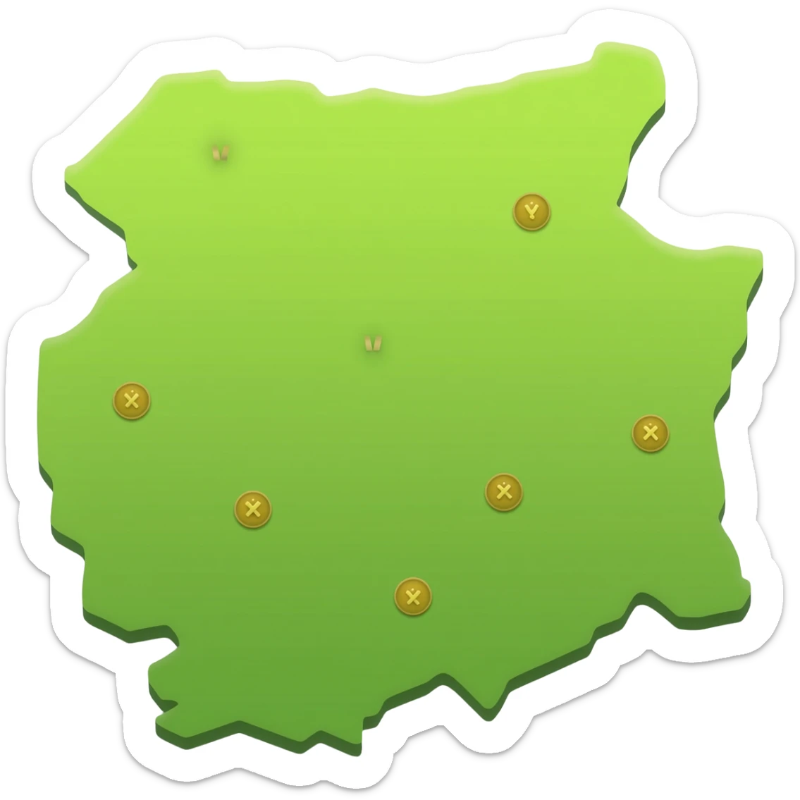 Farm map sticker