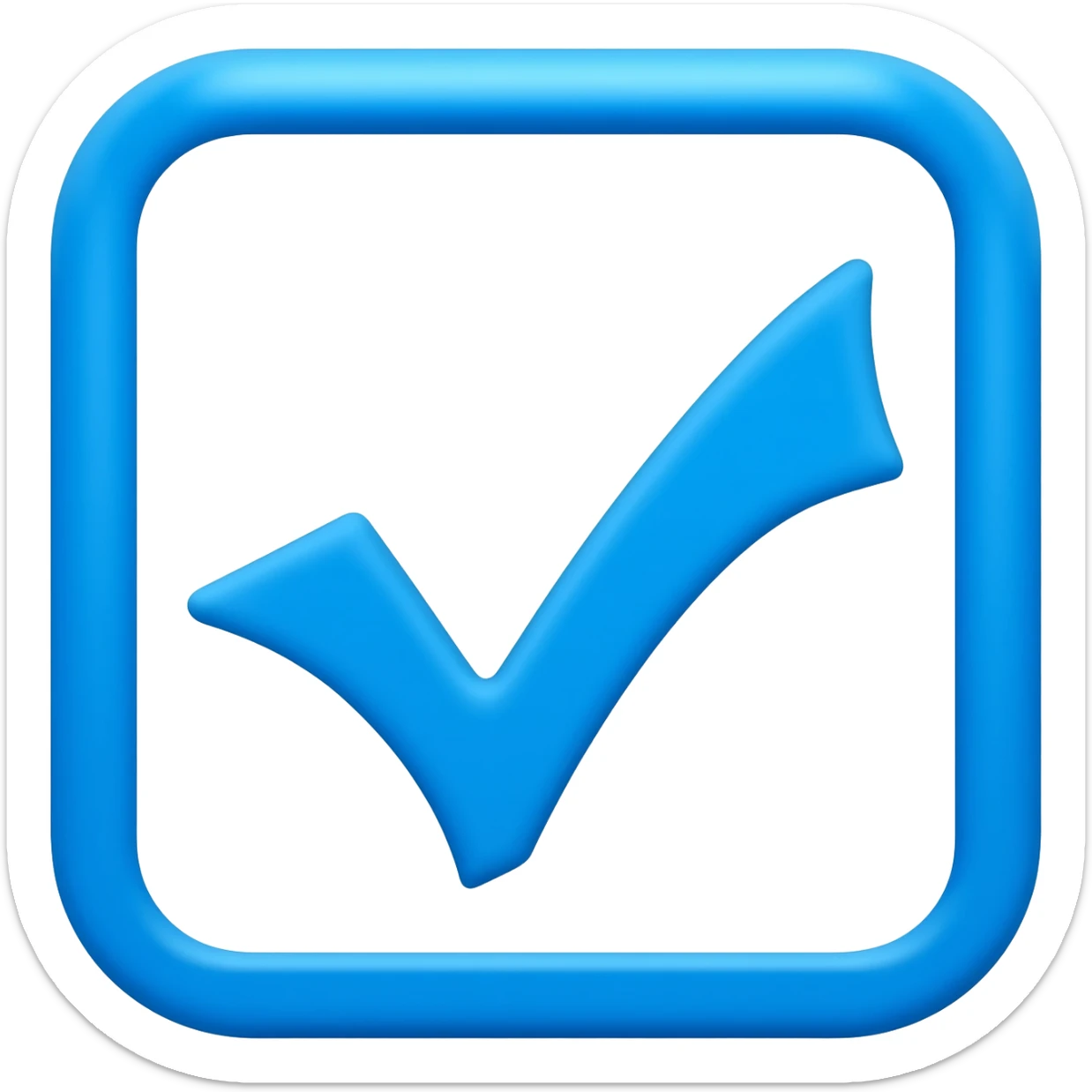 Verificado azul palomita sticker