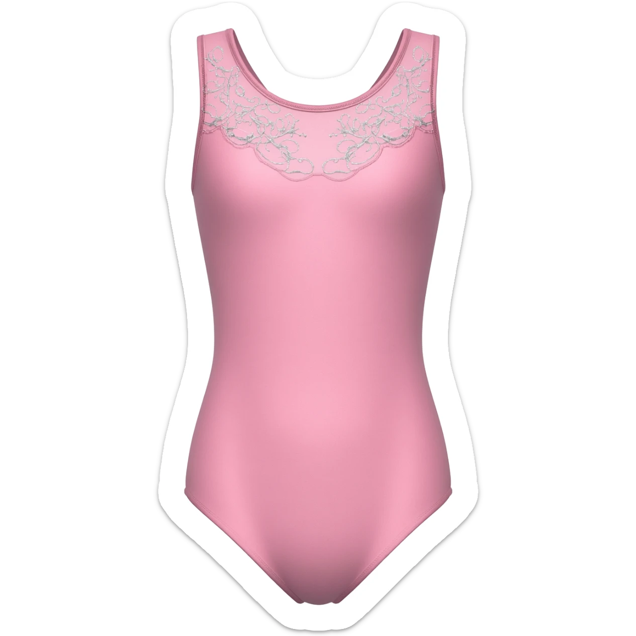 pastel pink ballet leotard sticker