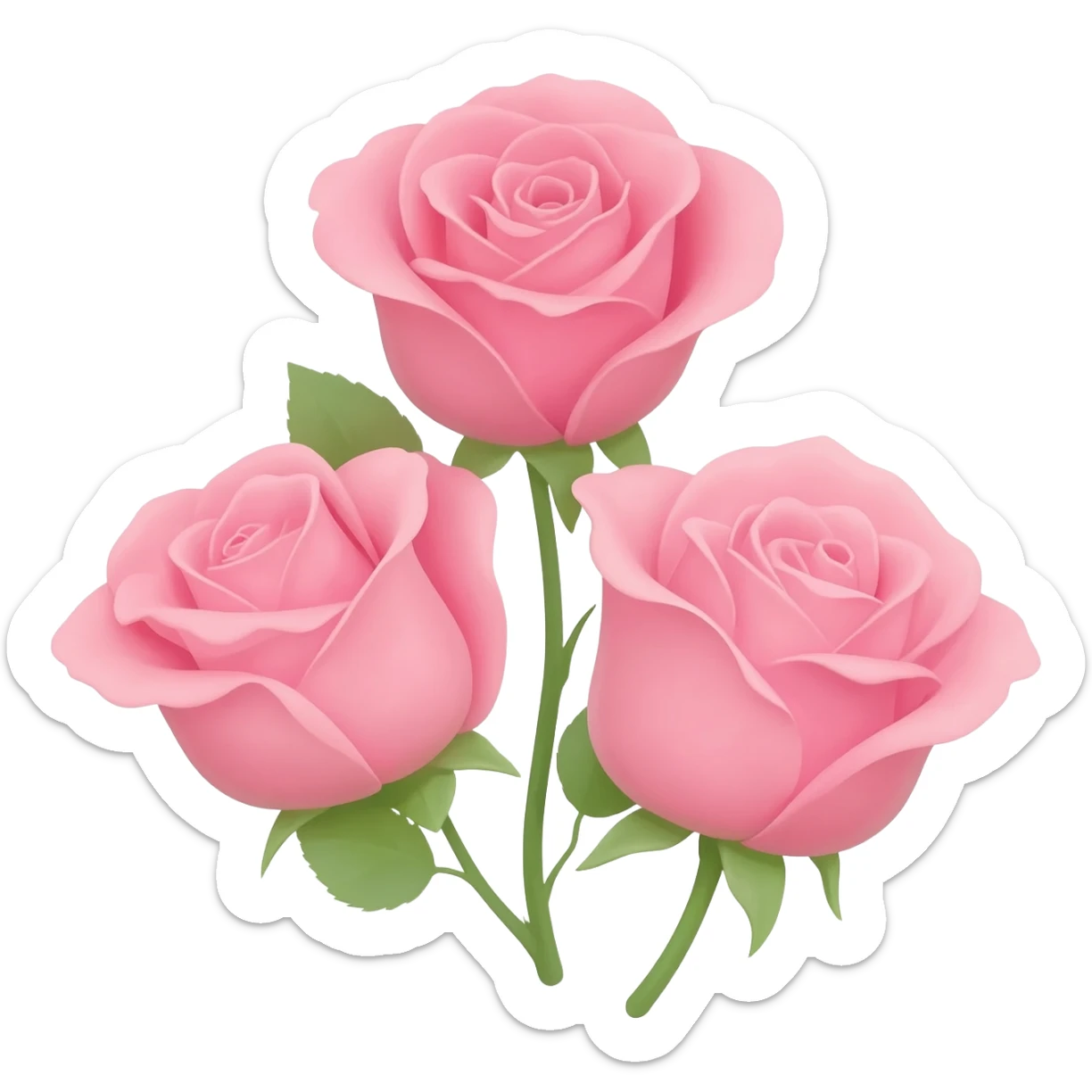 Emoji 3 petites fleur ios 26 esthétique rose girly sticker