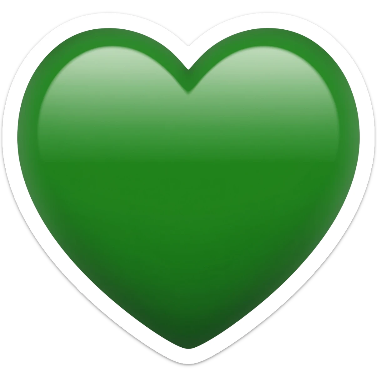 heart, black and green sticker