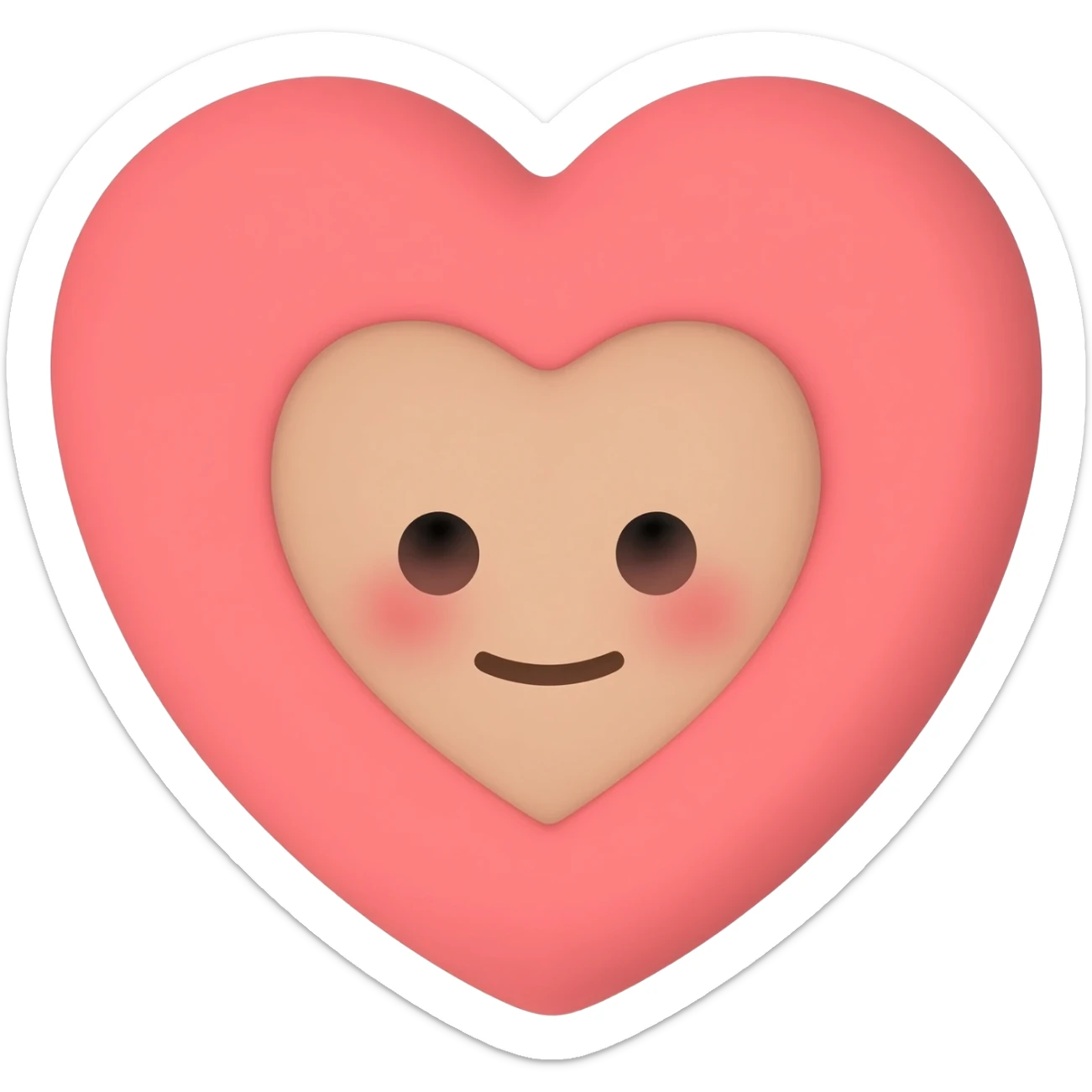heart face sticker