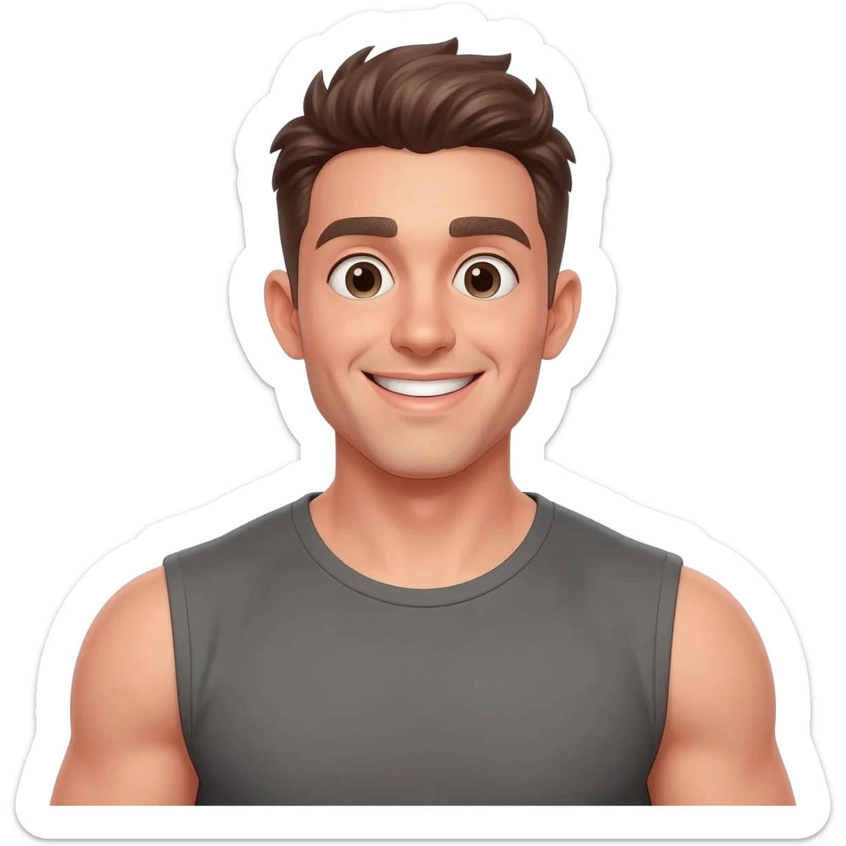 gay muscular sticker