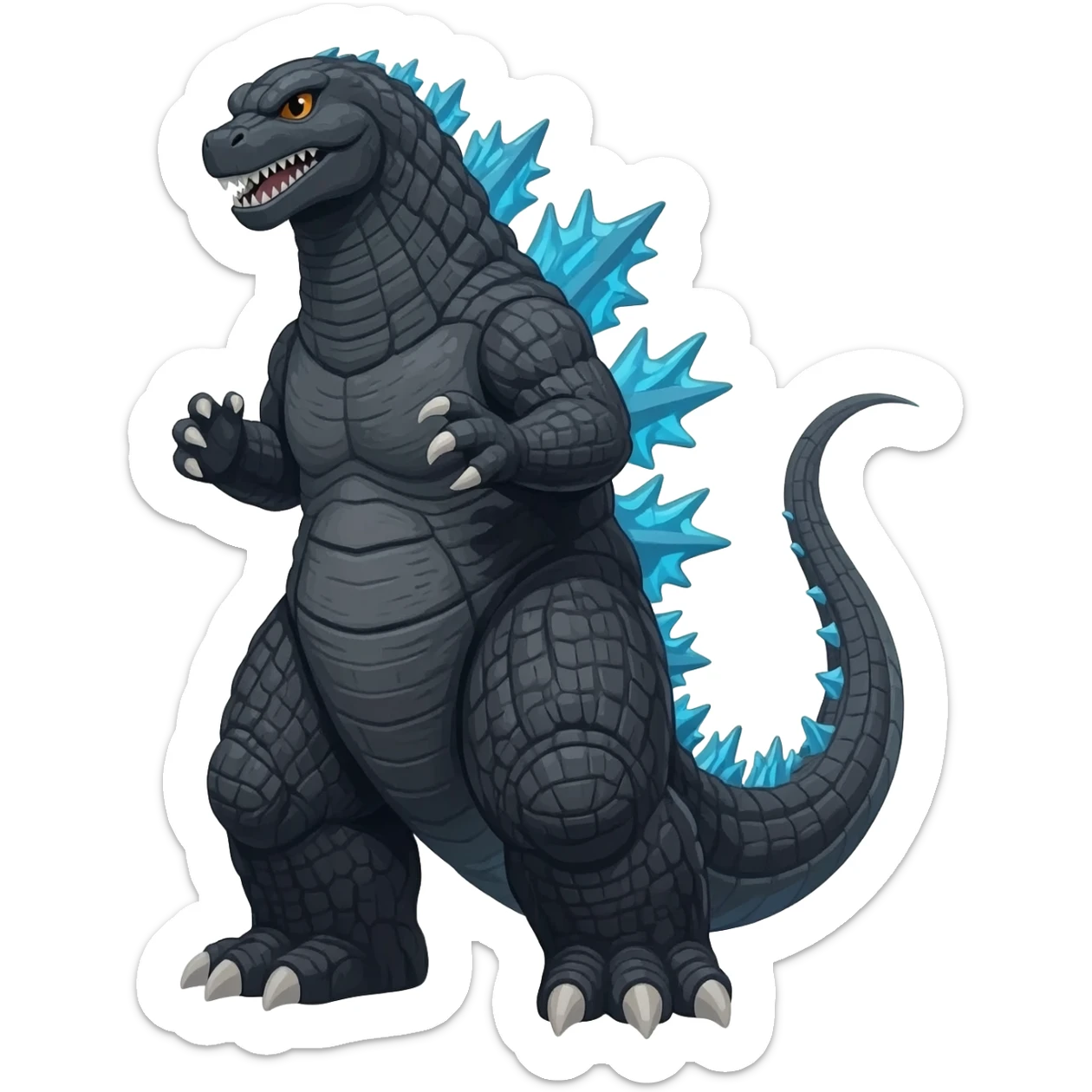 godzilla sticker