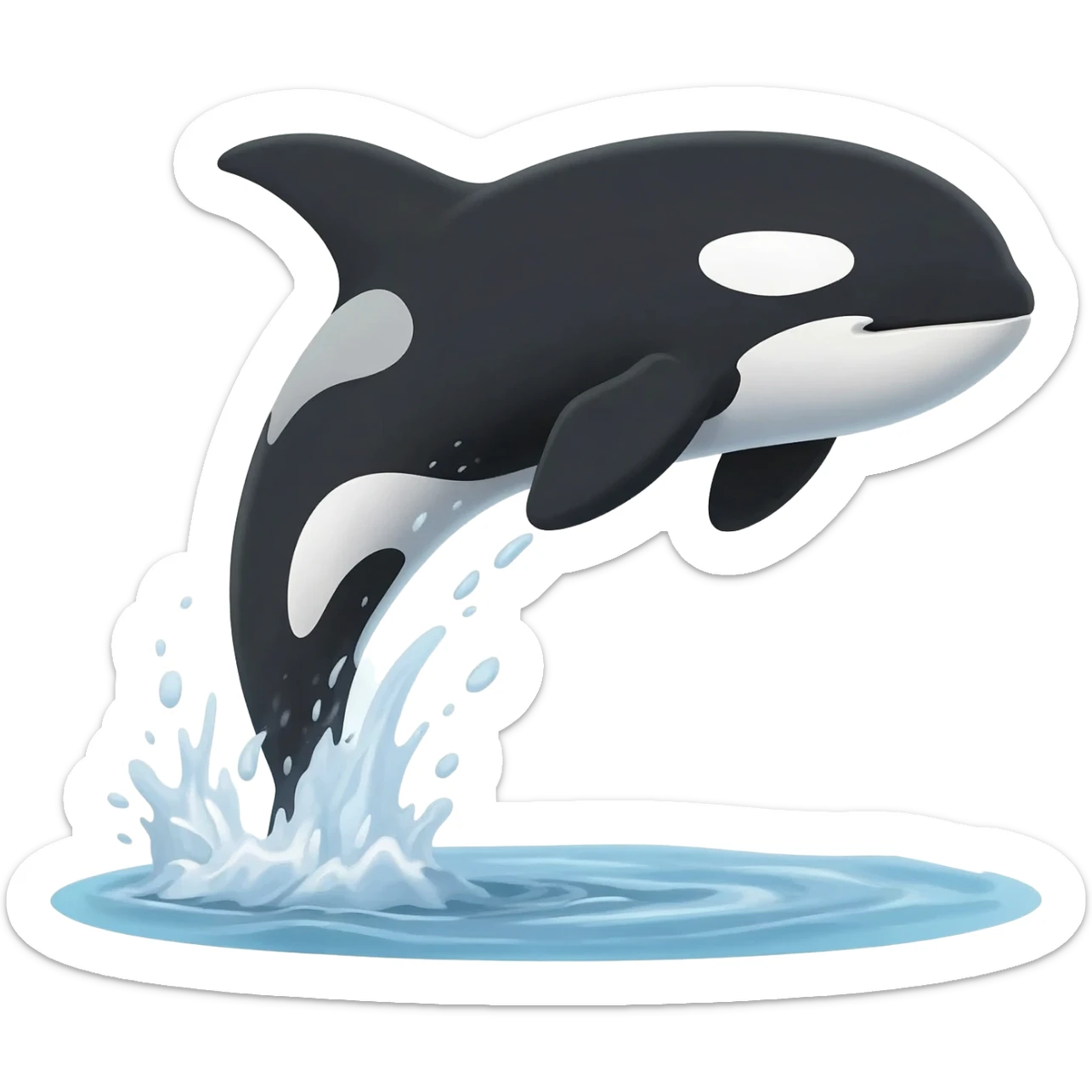 Una orca saltando sticker