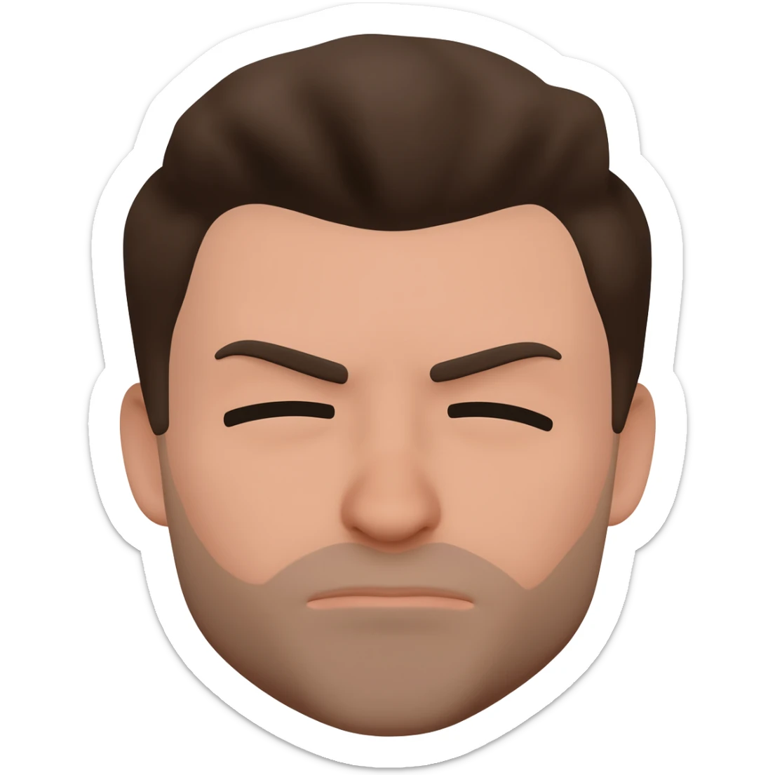 Face with squinting eyes emoji sticker