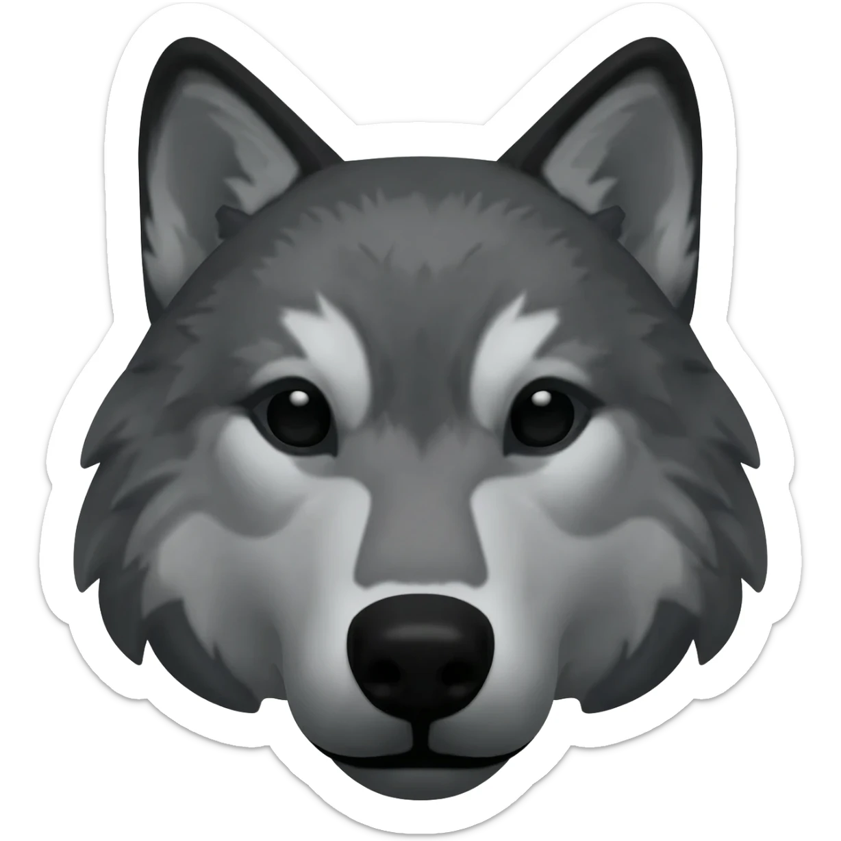 Fenrir  wolf Kopf sticker