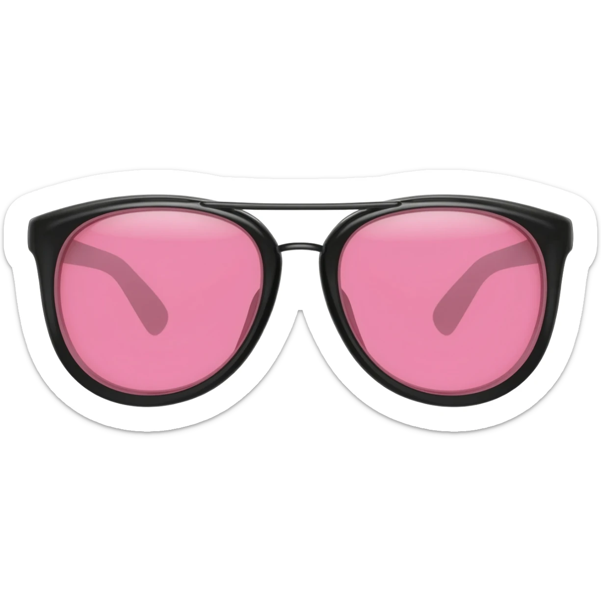 lentes de sol con el vidrio rosa SIN CARA sticker