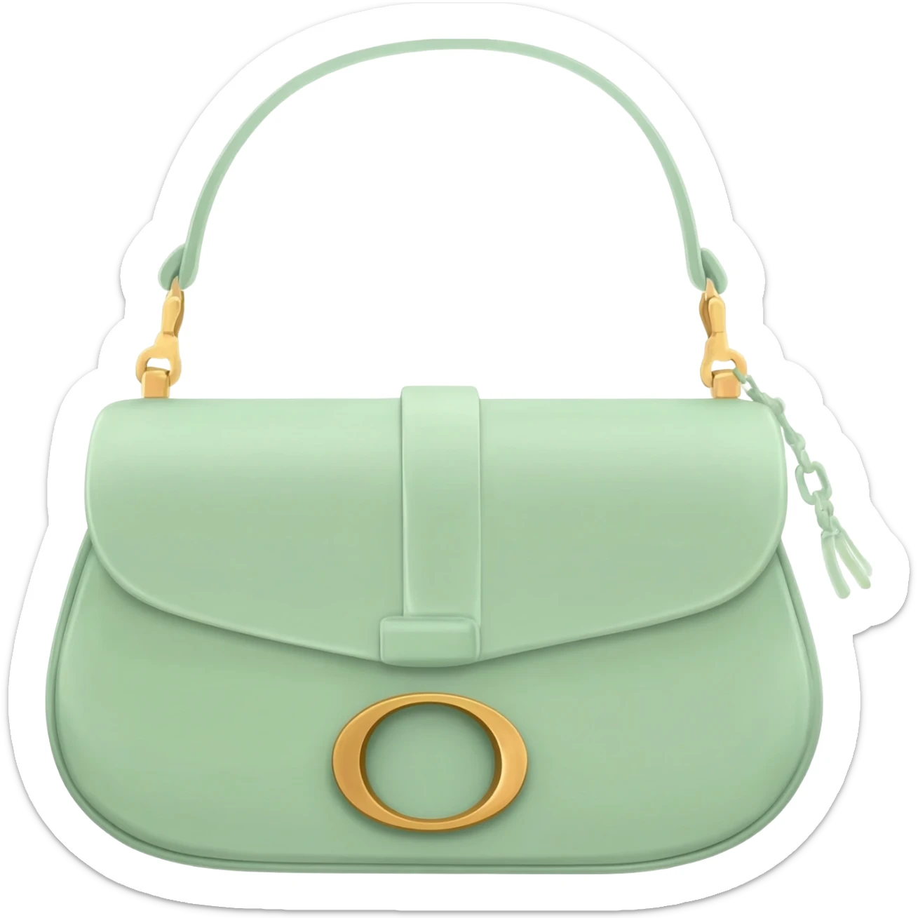 light green dior saddle bag sticker