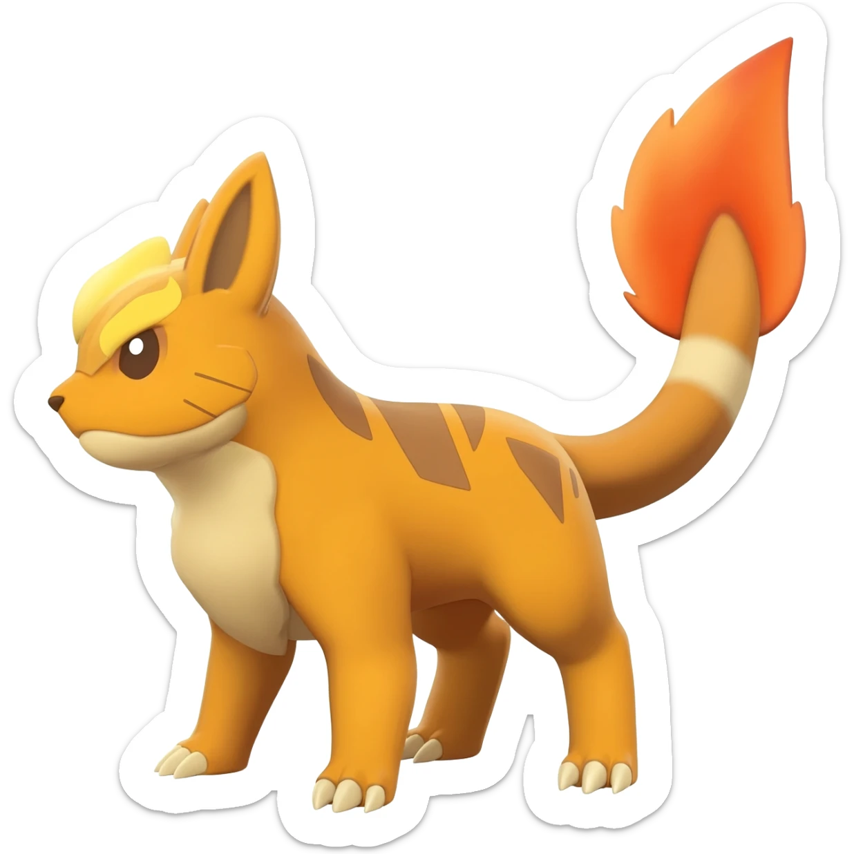 Noibat-Nargacuga-Litten-Torracat-fusion-Fakemon-Pokémon-creature  sticker