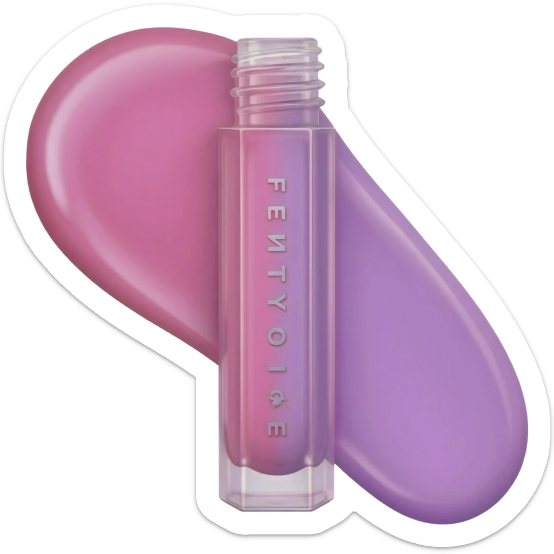 Fenty lipgloss pink and purple sticker