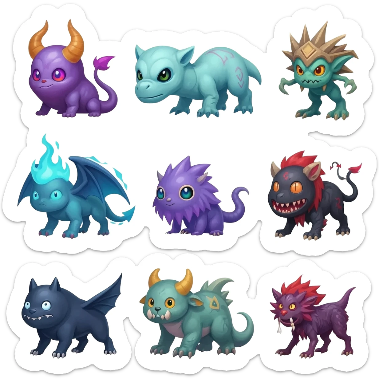 all void mythical creatures sticker