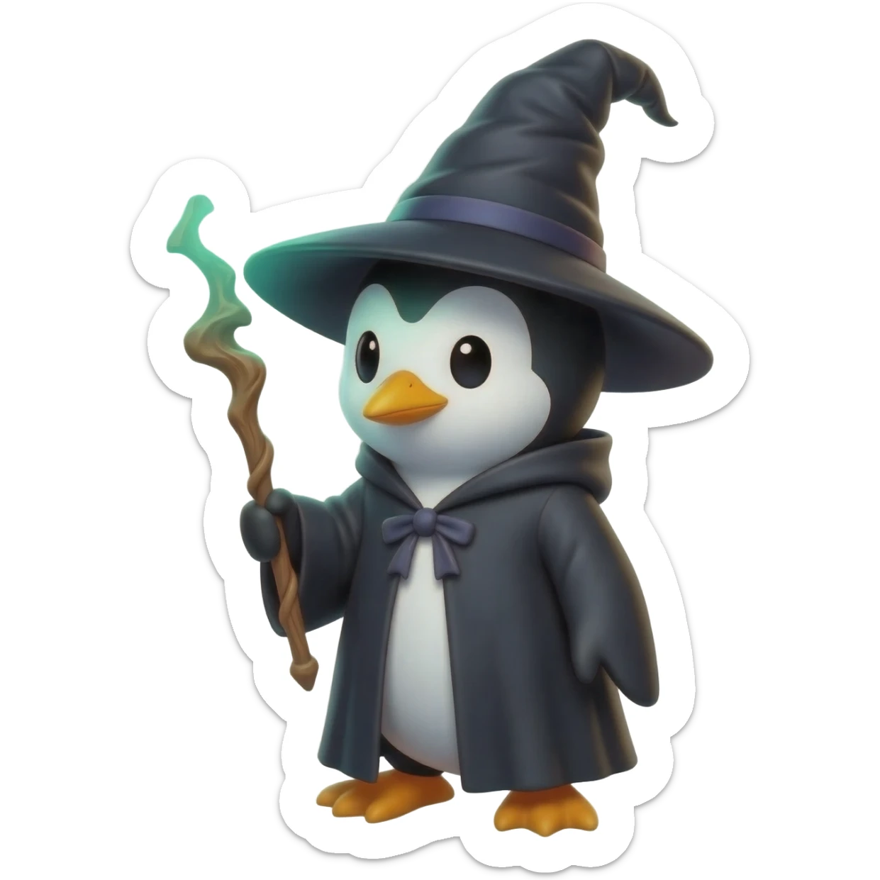 Penguin Wizard sticker