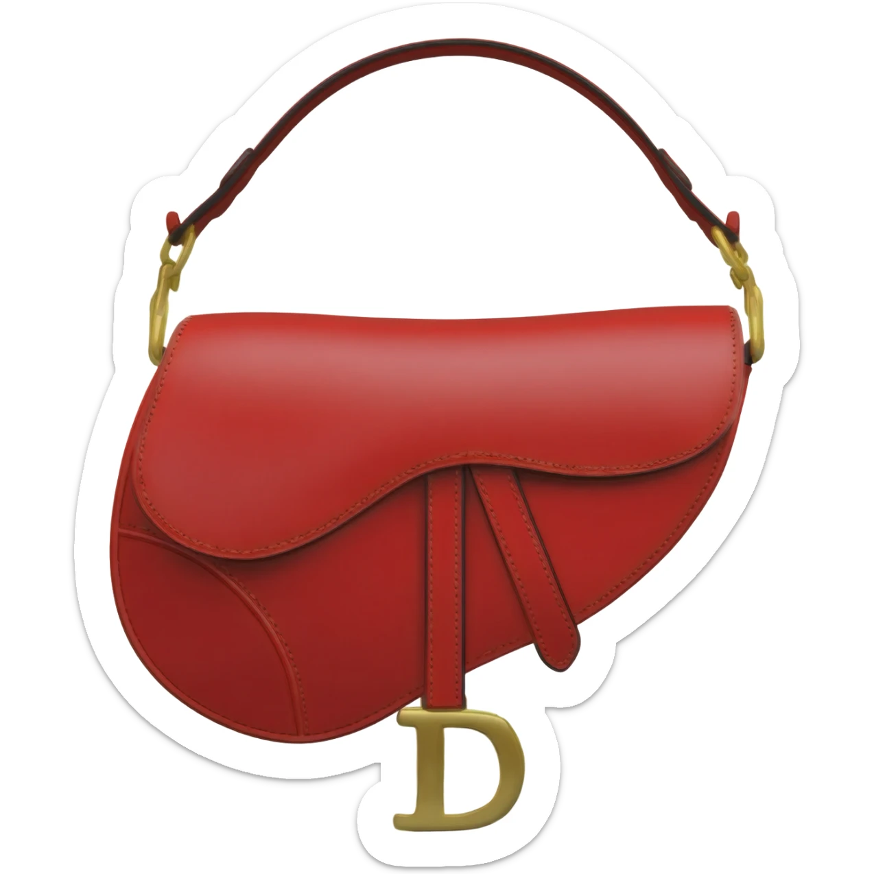 red dior saddle bag sticker