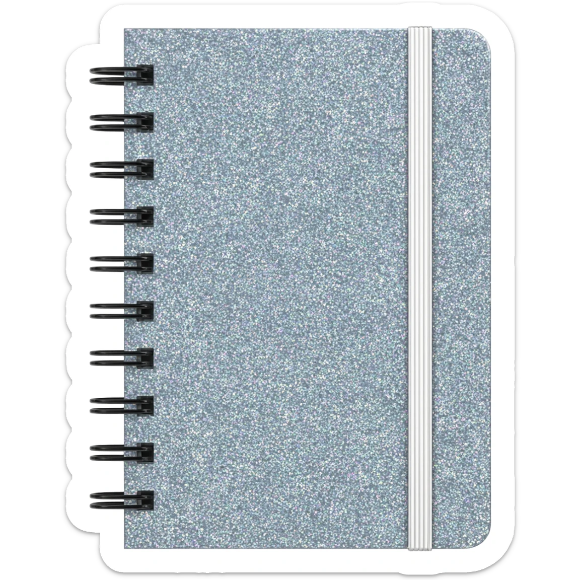 caderno glitter vidro sticker
