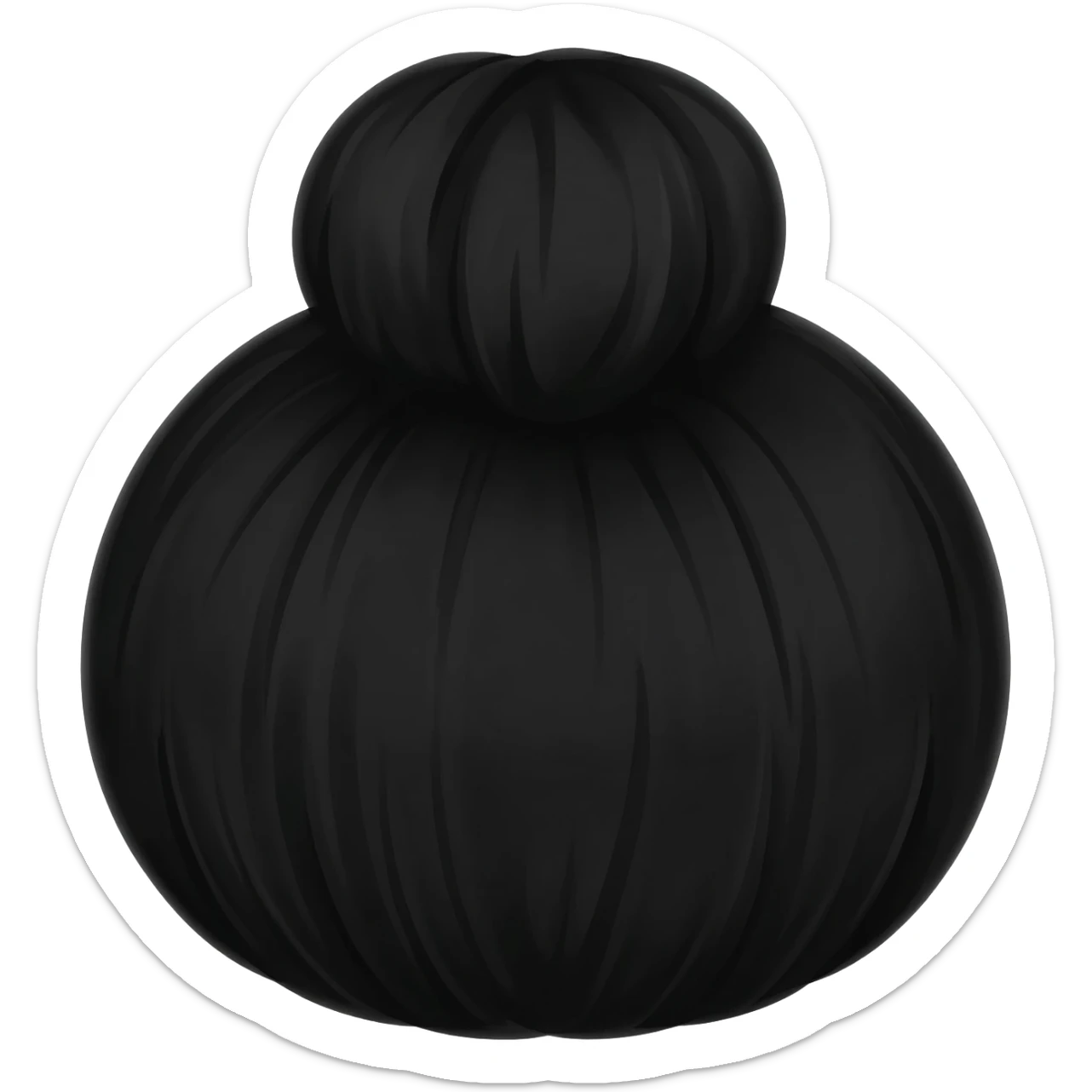 Moño negro de luto sticker