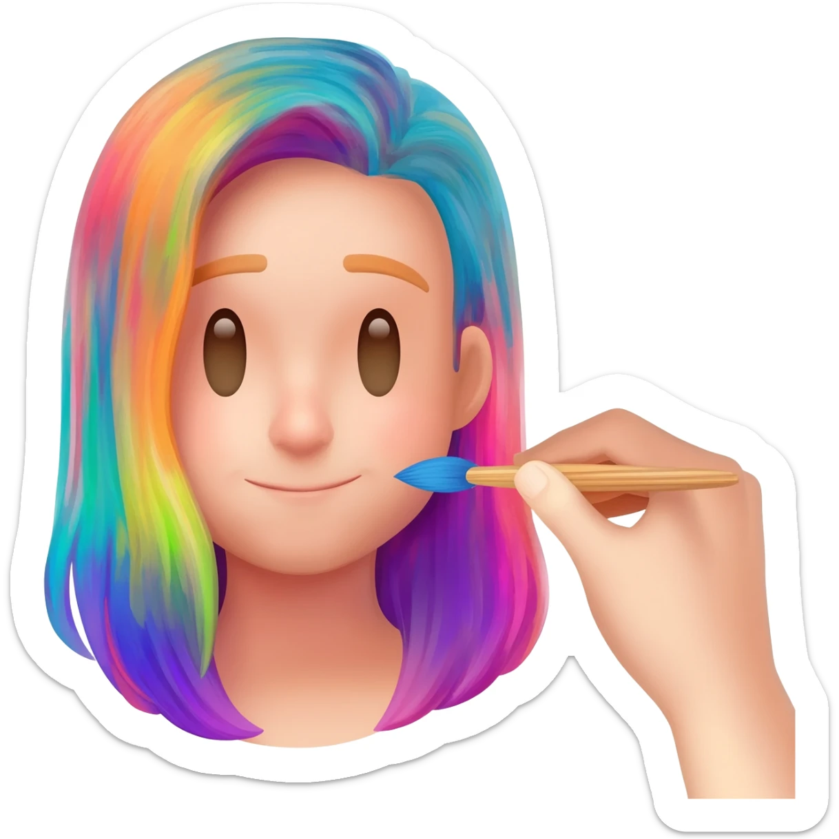 My personalised image with colour playing sticker