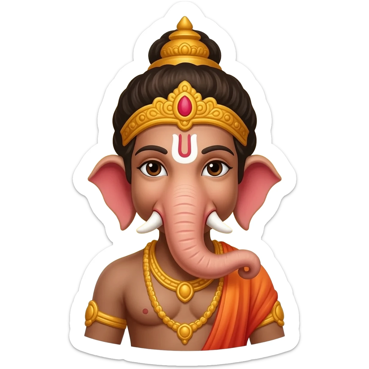 Lord ganesha valampuri sticker