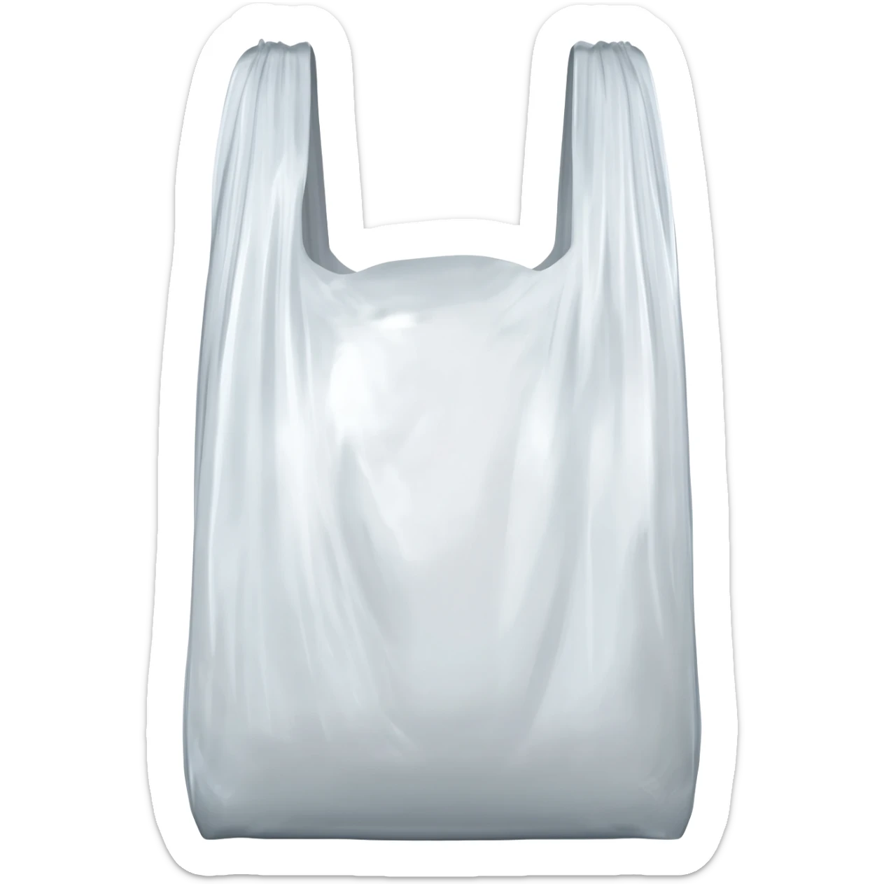 sac en plastique blanc transparent sticker