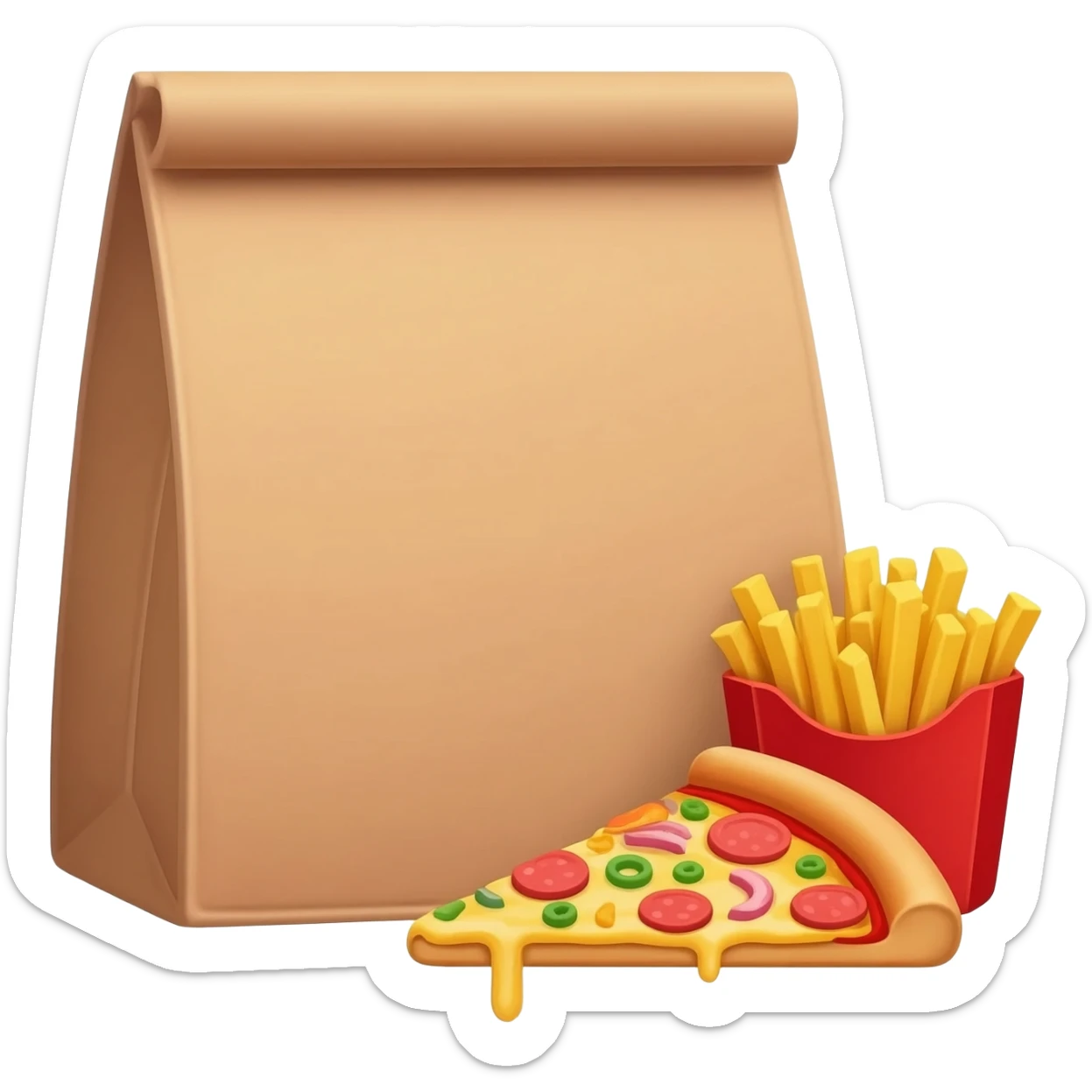 food delivery fast food sticker