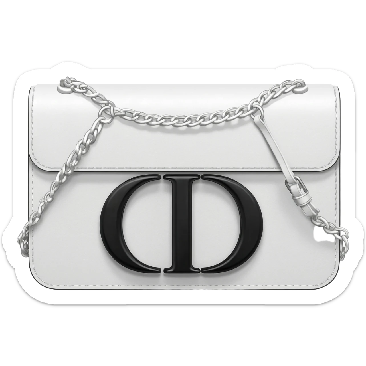white lady dior bag sticker