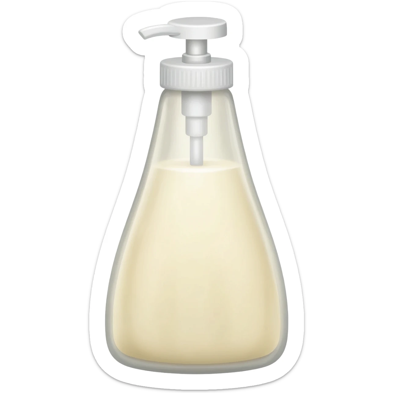 milk based sauce in a pumping sauce bottle sticker