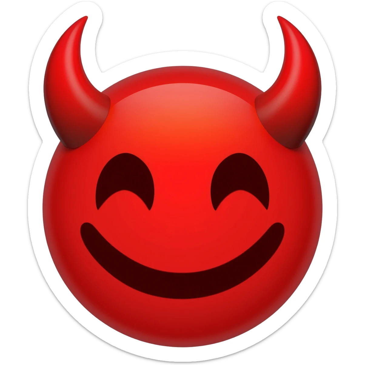 j'adore moi un smiley diable sticker