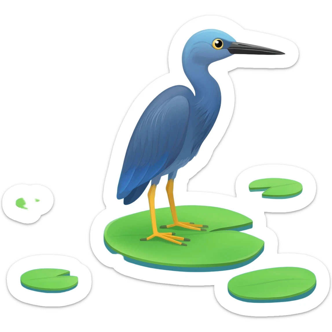 Little blue heron sticker