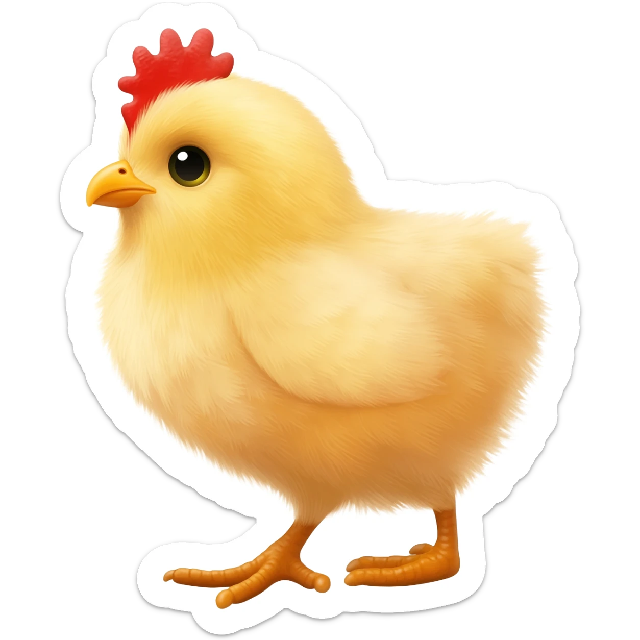 a baby chicken sticker