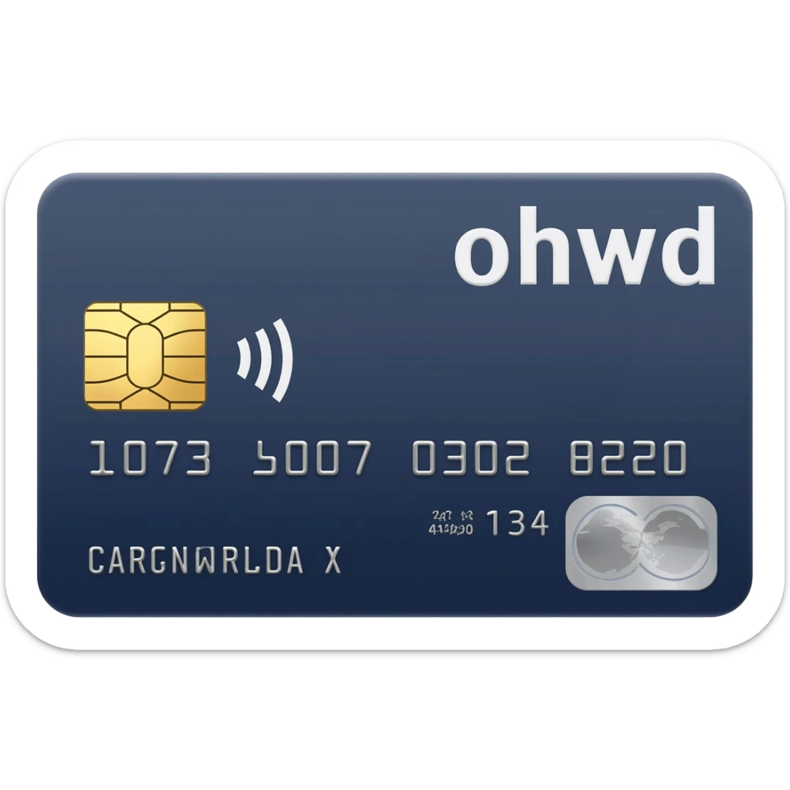 Crédit card  sticker