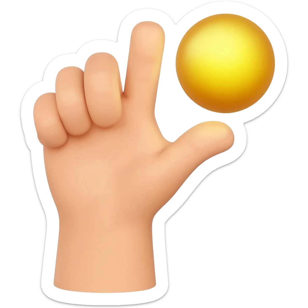 hand reaching up sticker