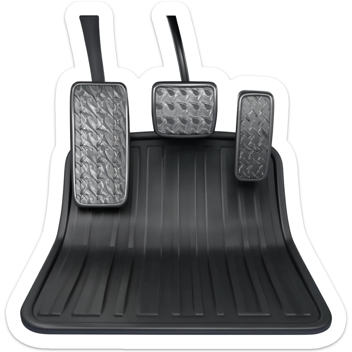 Car accelerator pedal sticker