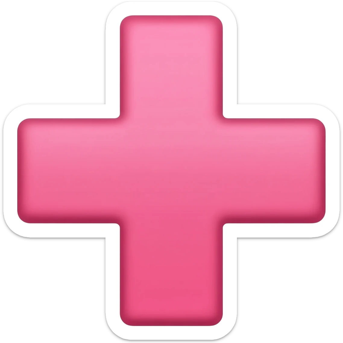 Pink Cross emoji sticker