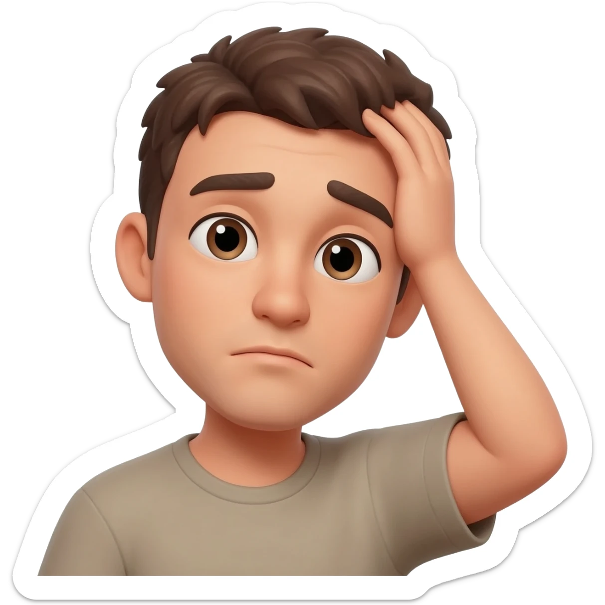 👨scratching head and wondering sticker