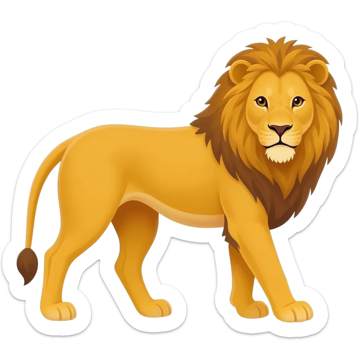 nemean lion full body sticker